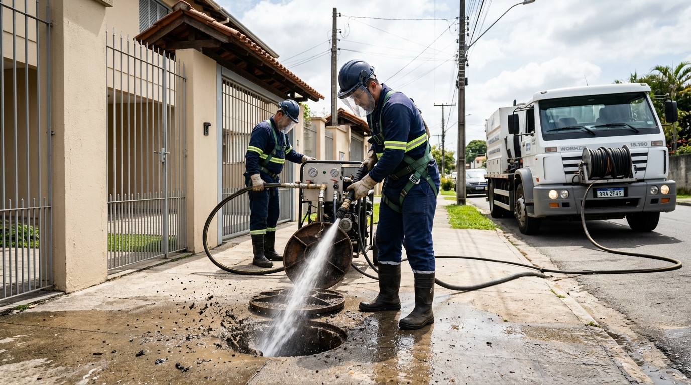 Limpeza de Tubulação com Hidrojato em Porto Velho‑RO